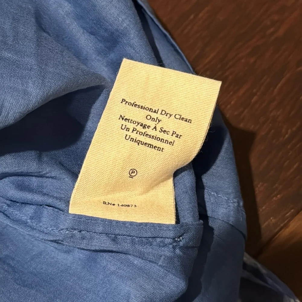 Loveshackfancy NWT tiered Abrielle Skirt in Salty Sea color - Picture 13 of 14